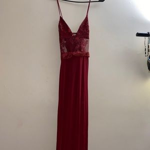 Red prom dress